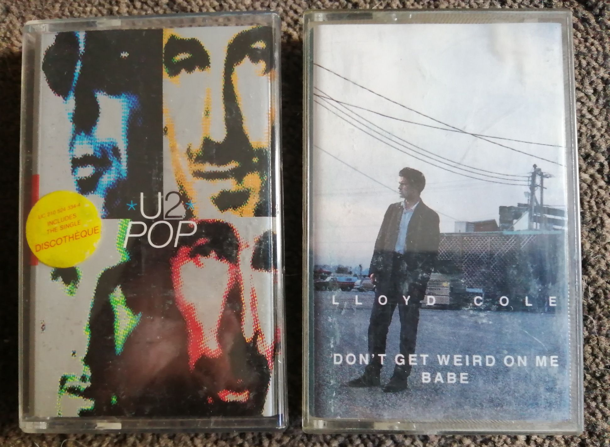 Cassetes musica U2 e Lloyd Cole top