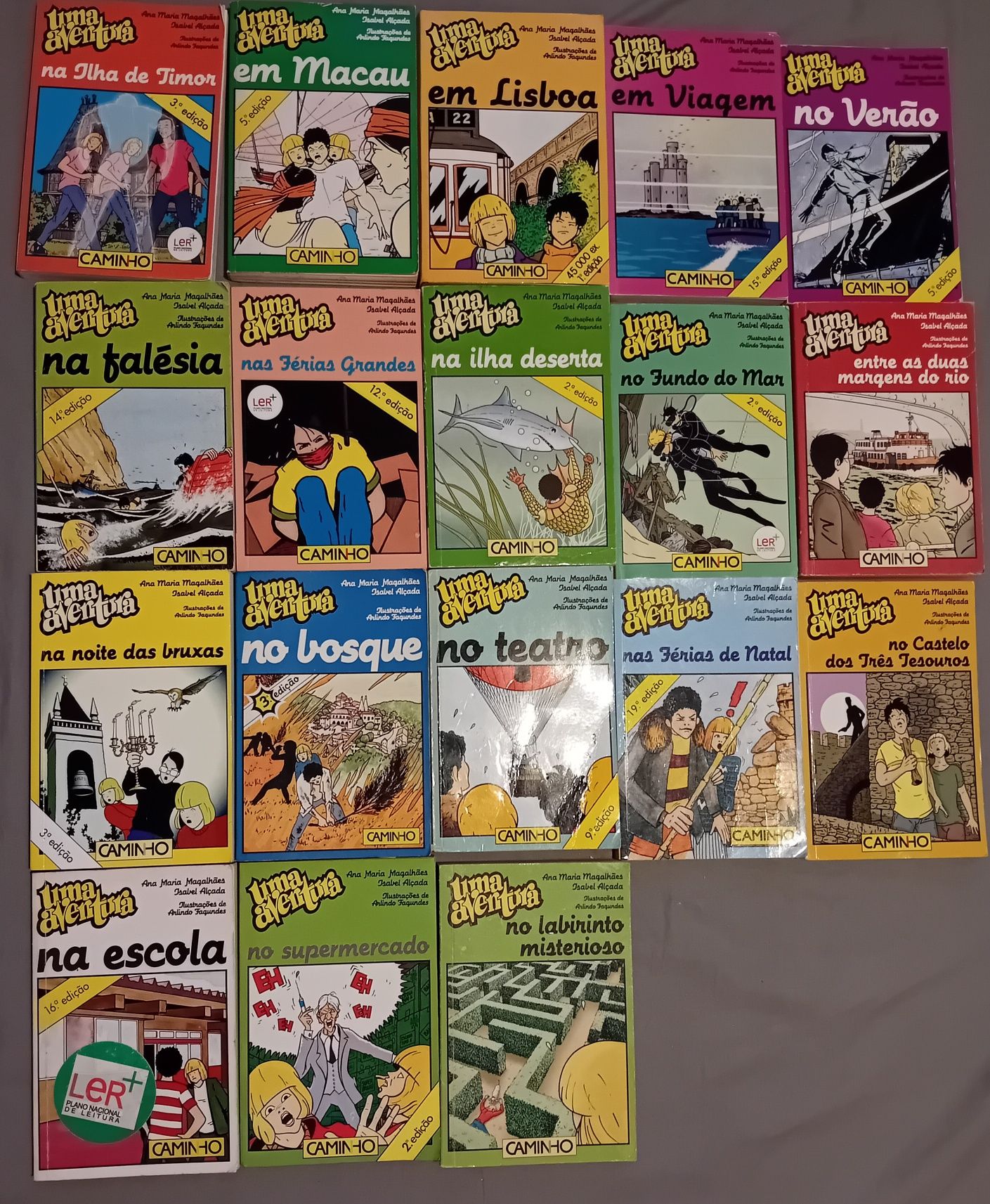 Lote 18 livros Uma aventura