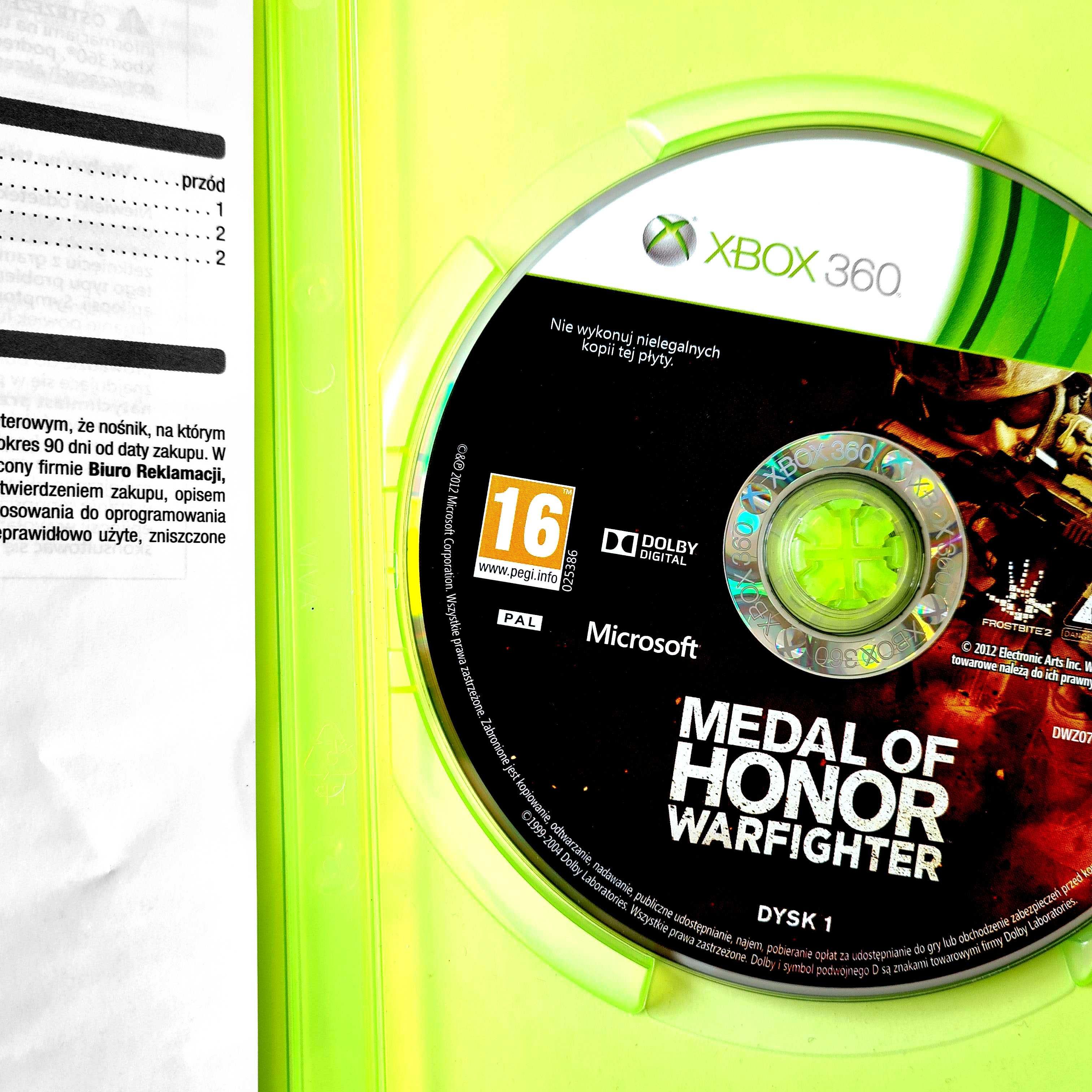 Medal of Honor Warfighter PL Xbox 360 Polski Język DUBBING Okładka