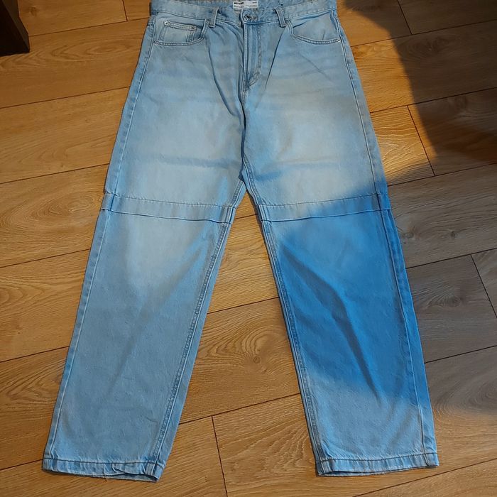 Spodnie dżinsowe baggy młodzieżowe Bershka 44 XL L