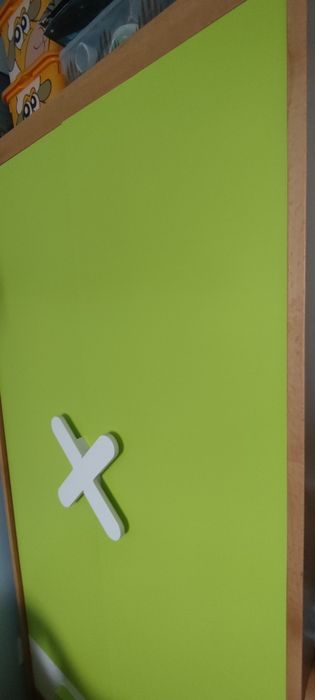 TIMOORE Szafa dwudrzwiowa SIMPLE design line, zielona, drewniana