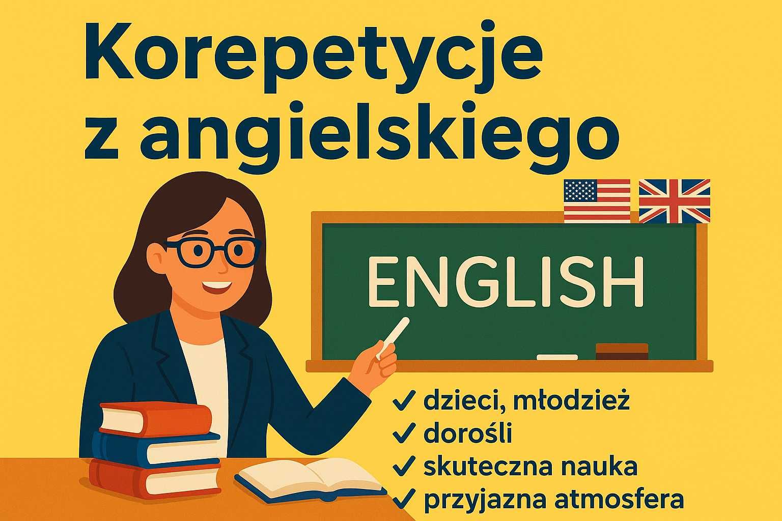 Angielski – korepetycje z doświadczonym nauczycielem