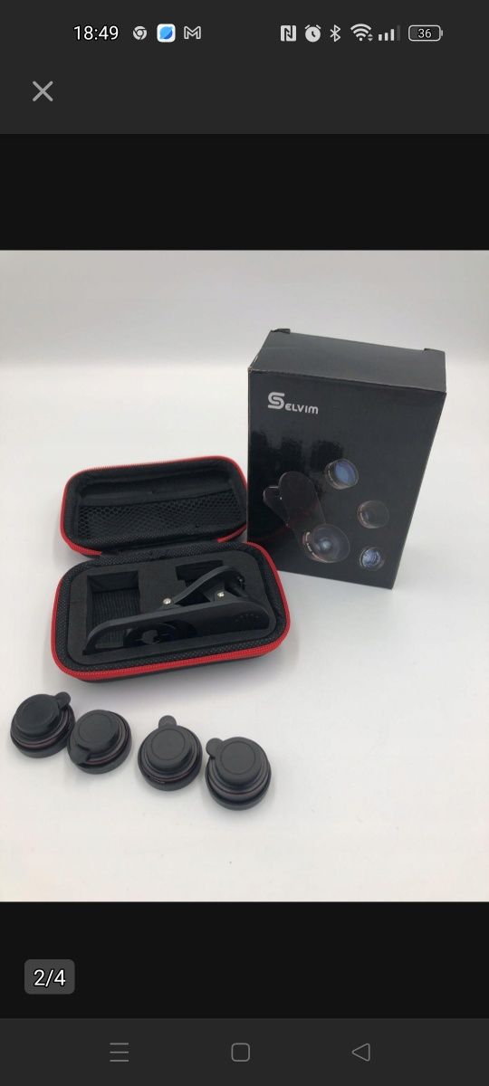 Zestaw Obiektywów Selvim Do Smartfona 4 W 1 It