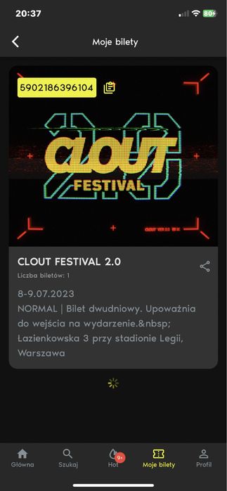 Bilet dwudniowy Elektroniczny na Clout Festiwal