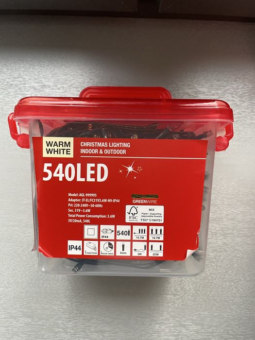 Lampki 540 led choinkowe