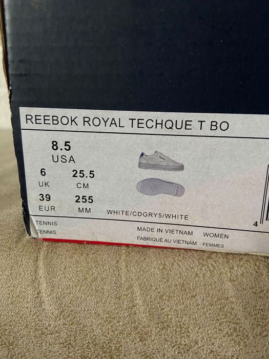 Кеды женские белые Reebok Royal Techque