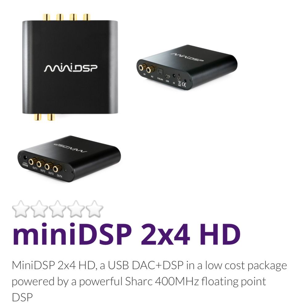 Minidsp 2x4hd como novo