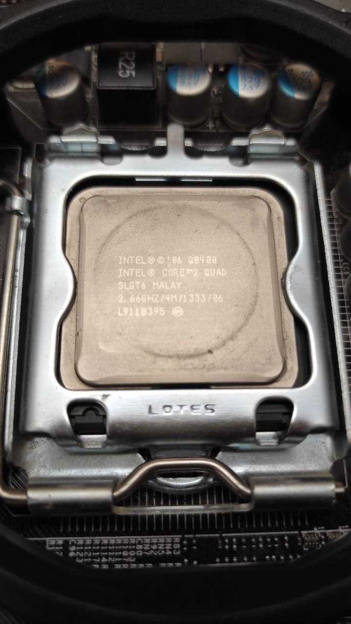 Материнська плата P45T-C51 + процесо intel core 2+ оперативка