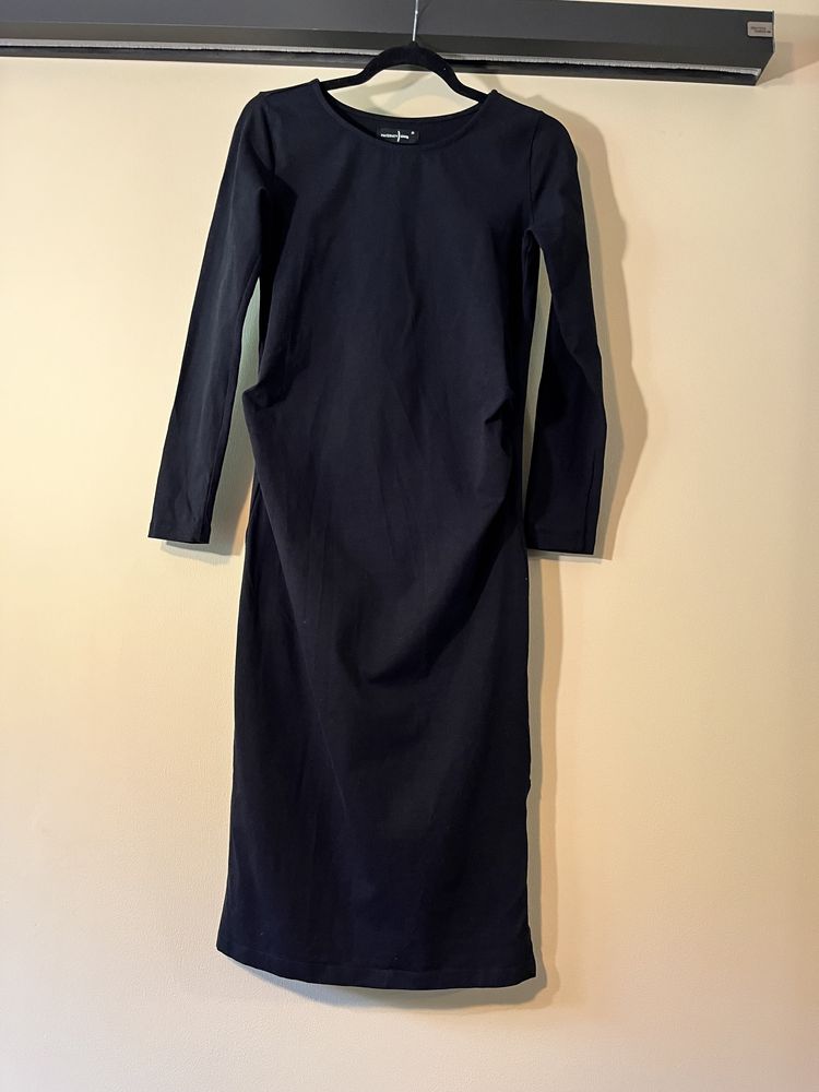 Czarna ciążowa sukienka midi M 38 sinsay