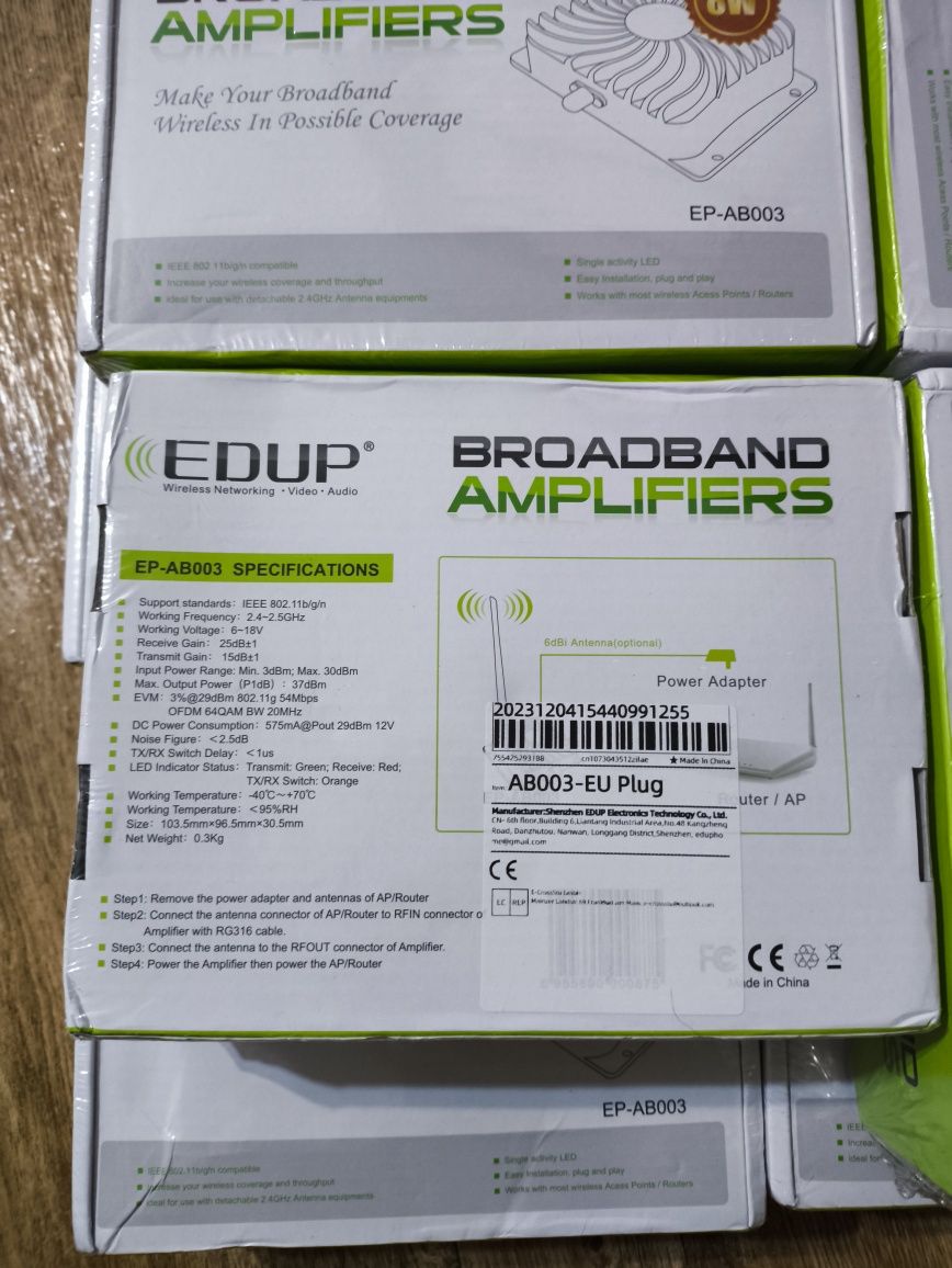 Підсилювач Wi-Fi EDUP 2,4 ГГц EDUP AB003-2.4G 8W Нові