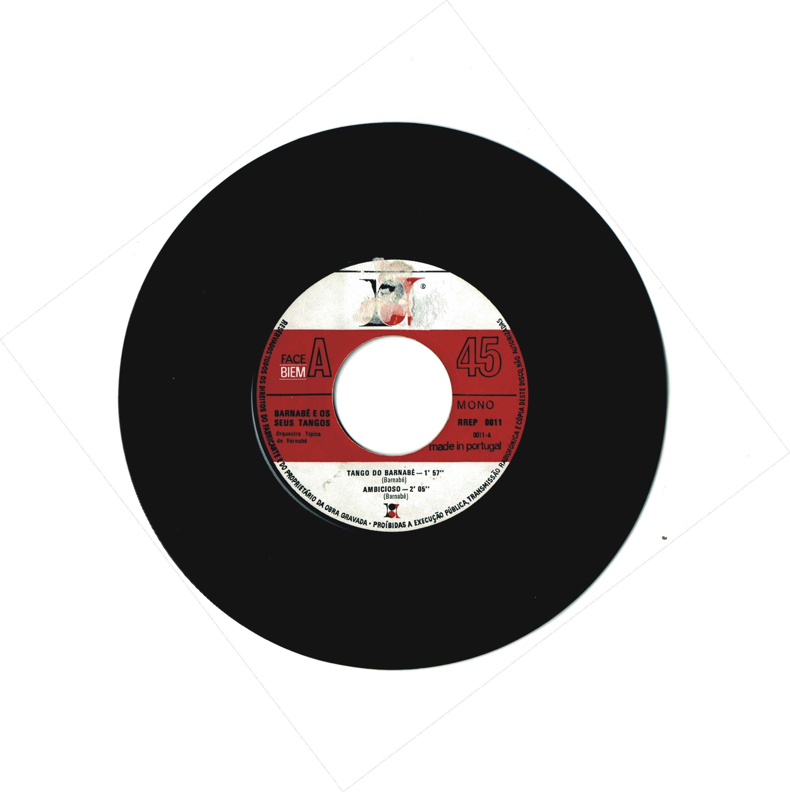Barnabé – E Os Seus Tangos Vinil 45 rpm  - como novo - nunca tocou
