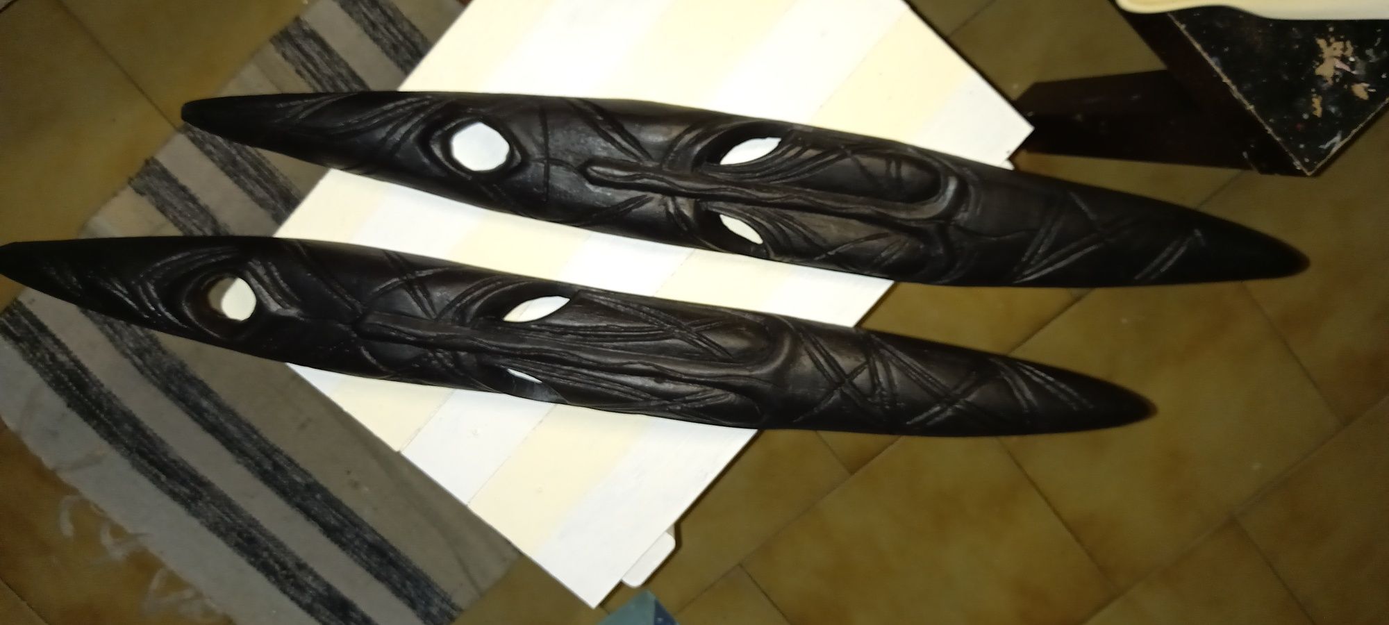 Arte africana,par de caraças
