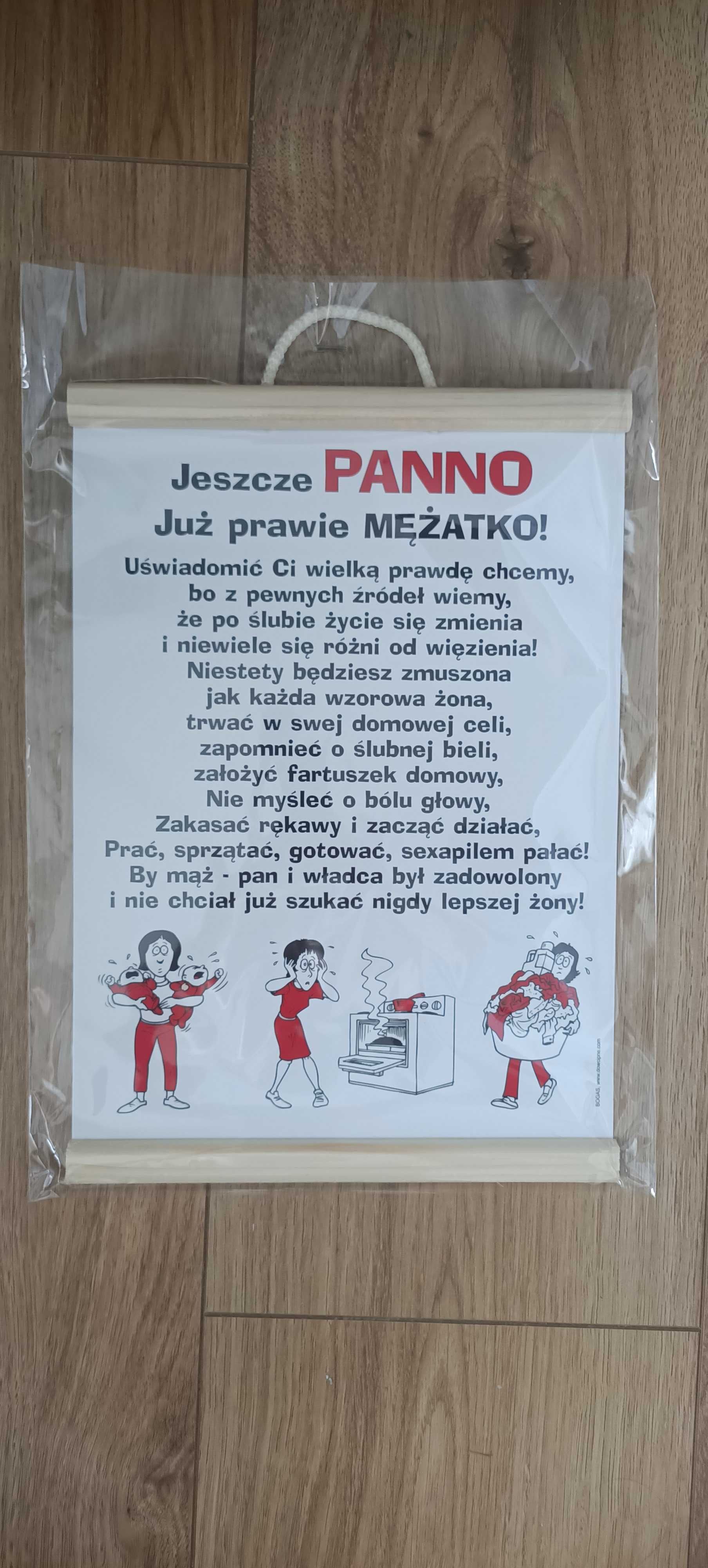 Dyplom panieński wieczór pamiątka panna młoda ślub prezent śmieszny