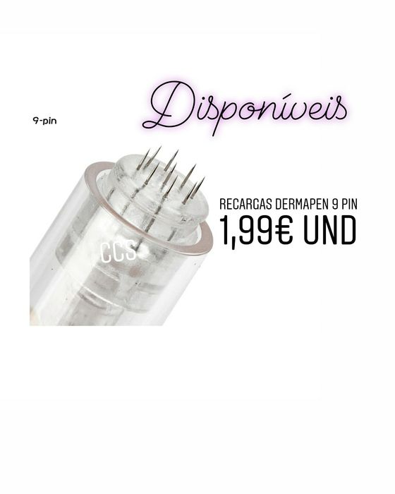 Recargas 9, 12, 36 e Nano Dermapen Agulhas Novas