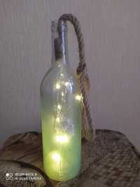 Бутылка-светильник