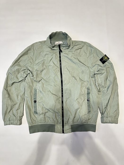 Stone Island куртка оригінал Sage Green Crinkle Reps