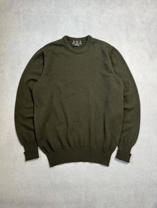 Шерстяной свитер Barbour made in Scotland мужской винтажный (оригинал)