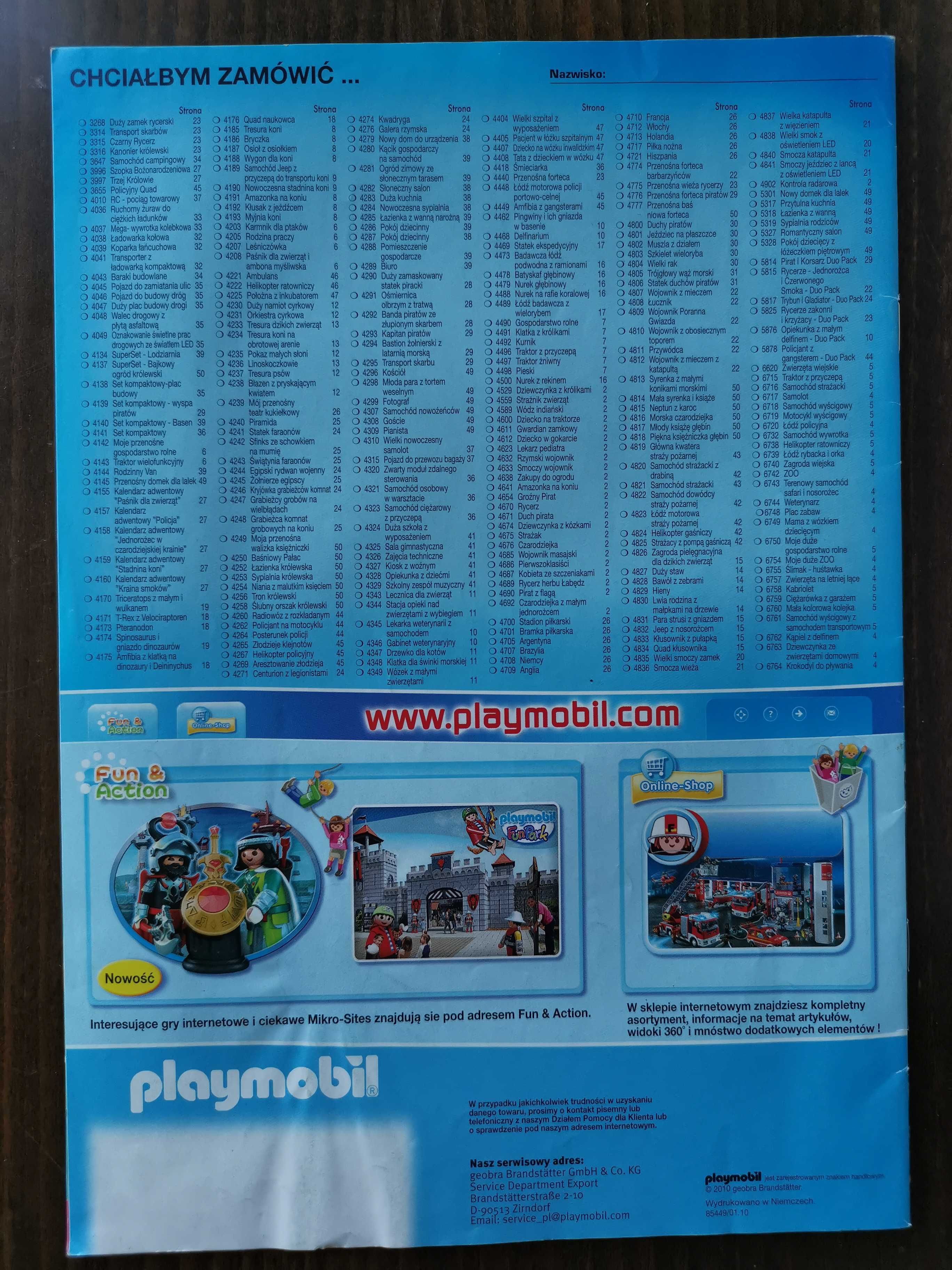 Katalog Playmobile 2010