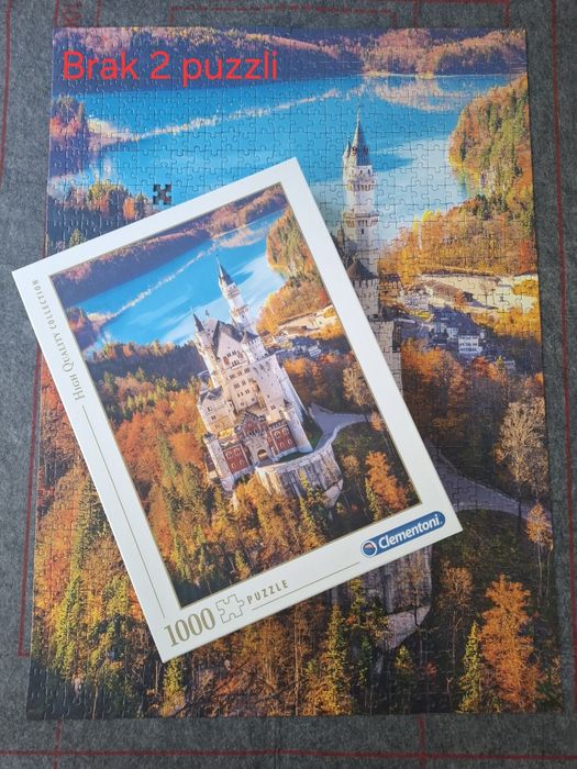 Puzzle 1000 Clementoni brak 2