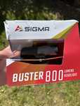 Sigma Buster 800 Hl nowy cały zestaw Lampa led na Kask
