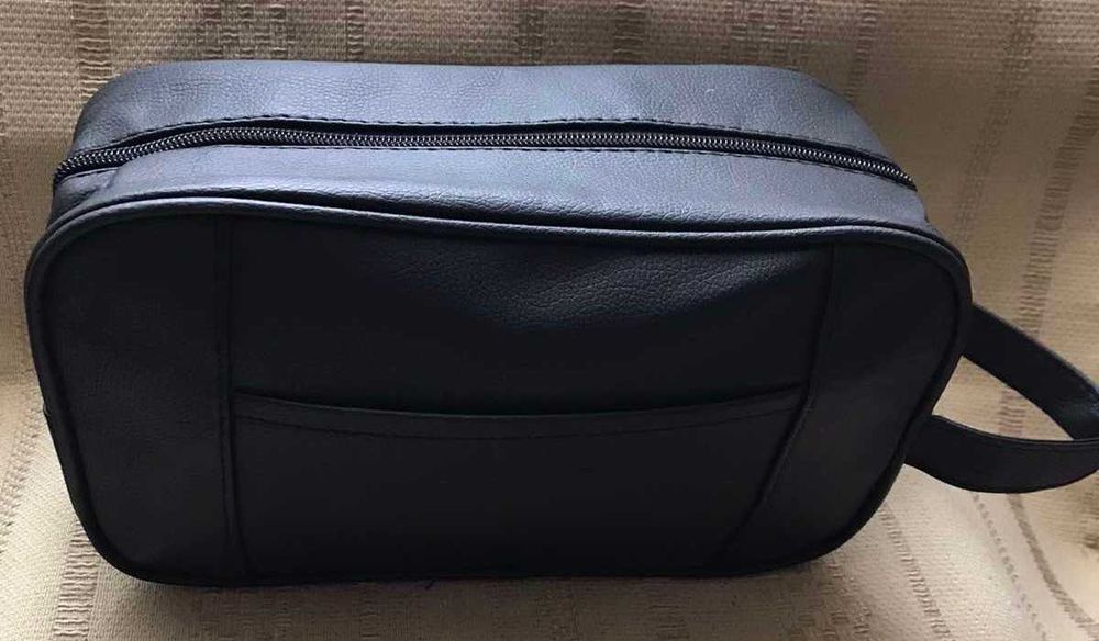 Чоловіча косметичка, органайзер екошкіра преміум + У ПОДАРУНОК ЩІТКА