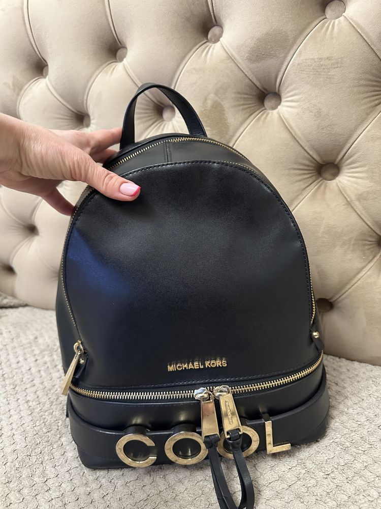 Крутий шкіряний рюкзак Michael kors cool оригінал з документами