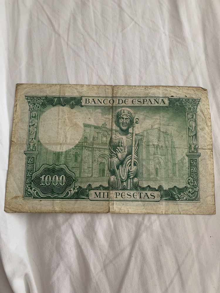 1000  pesetas de 1965, Espanhola