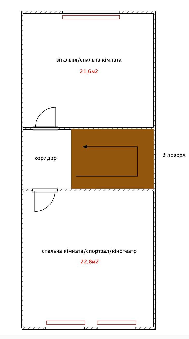 БЕЗ %. Таунхаус. Деснянський р'-н. Климента Квітки. 5 кімнат
