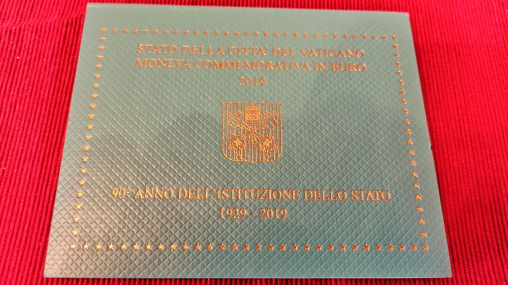 Vaticano 2 euros comemorativos 2019