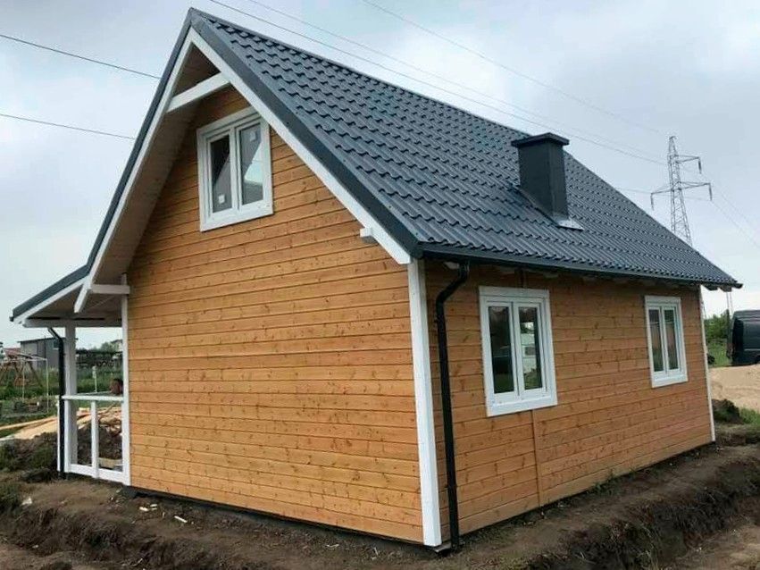Domek z antresolą 35 m2 Letniskowy lub Całoroczny,