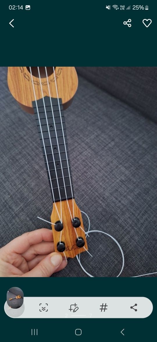 Ukulele mała gitarka 35 cm