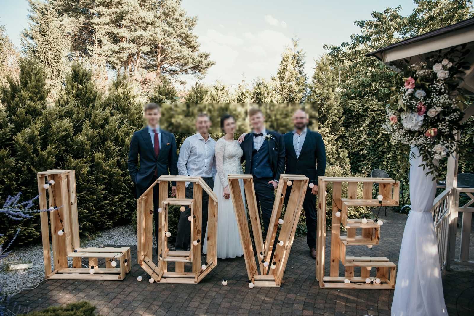 Sprzedam napis litery LOVE drewniany rustykalny boho 120cm ślub wesele