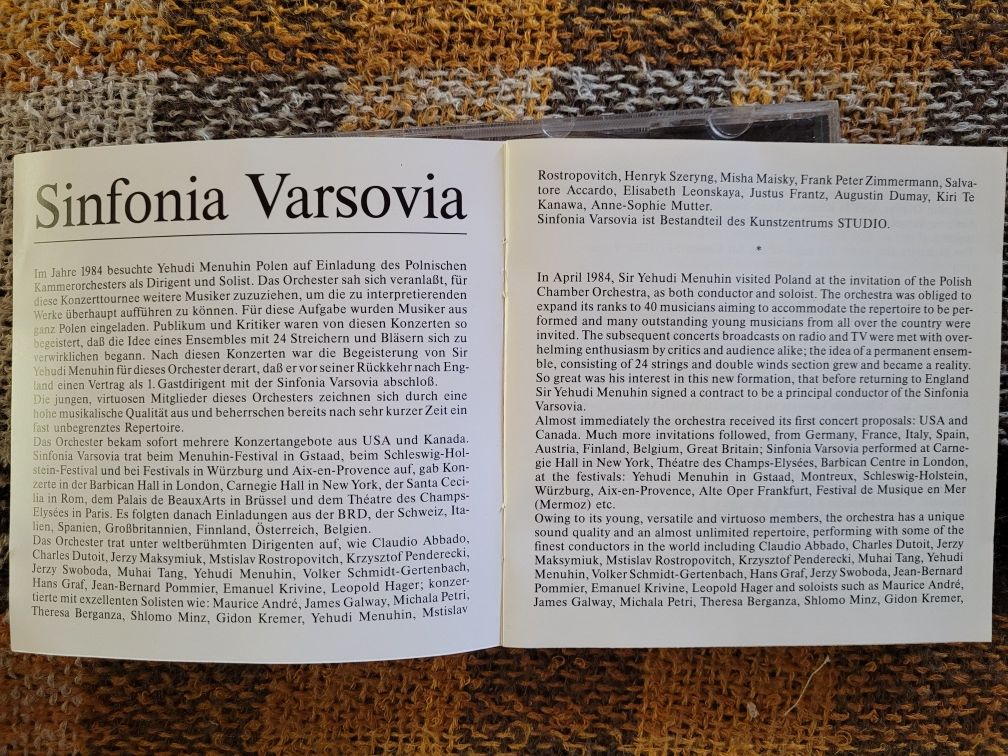 CD Sinfonia Varsovia dyr.J.Maksymiuk 1988 D&D Music Poland