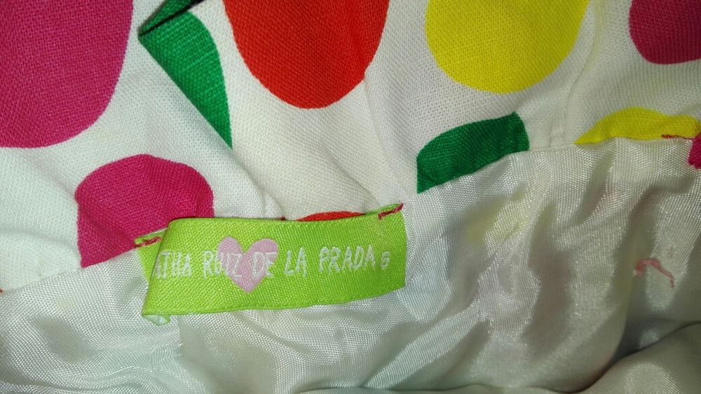 Vestido de menina 6 anos  em linho e algodão Agatha Ruiz de la Prada