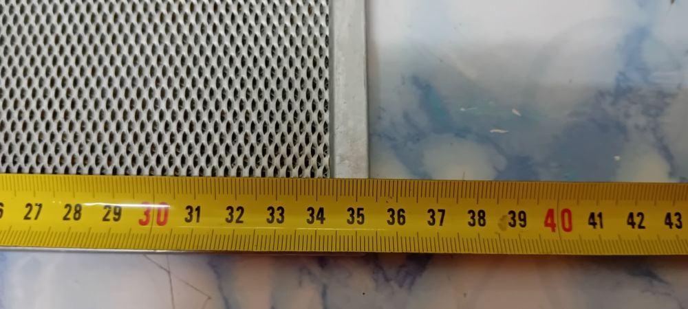 Grelha/filtro anti-gordura para exaustor