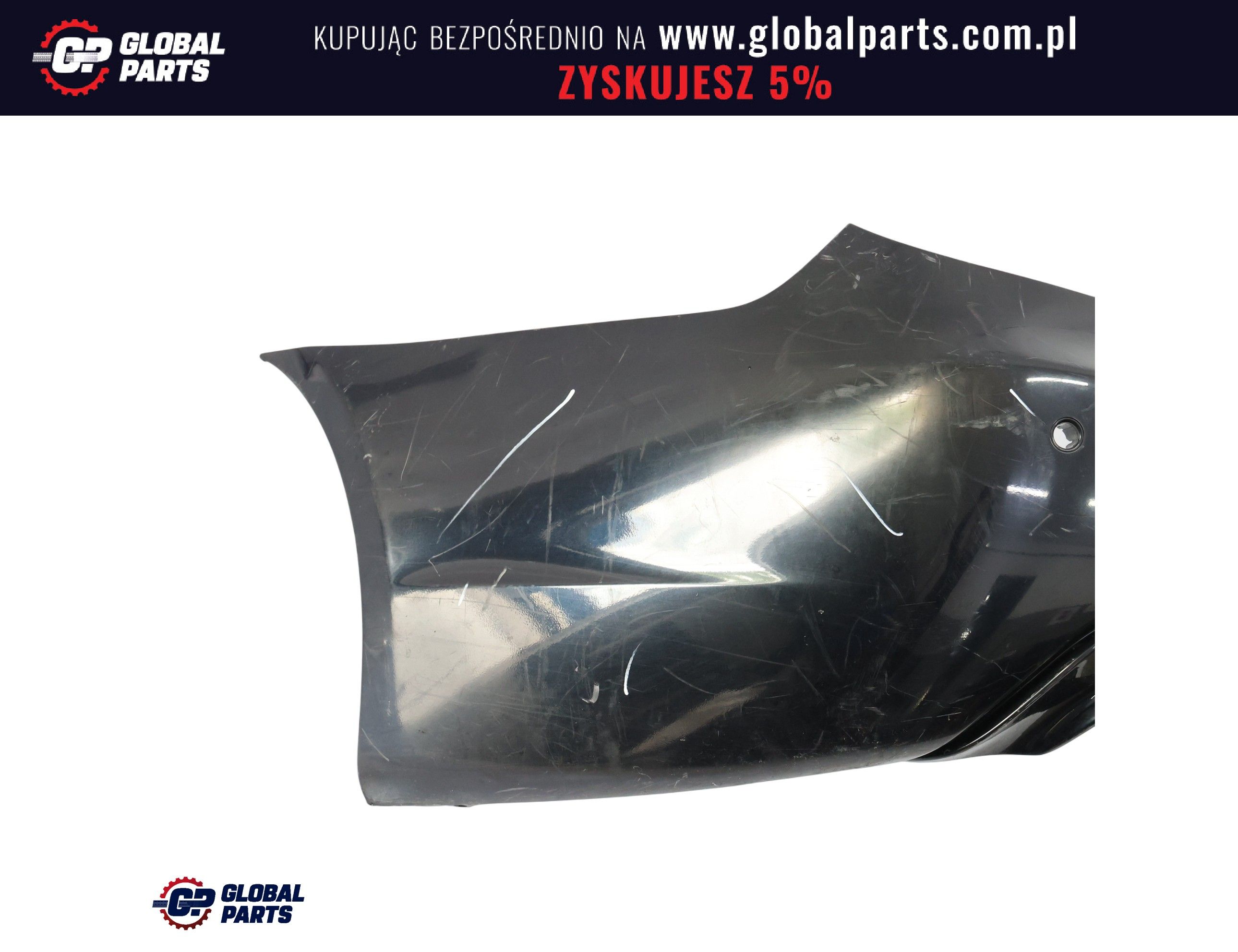 BMW E60 Zderzak Tylny M-Pakiet PDC Carbonschwarz Czarny Metalik - 416