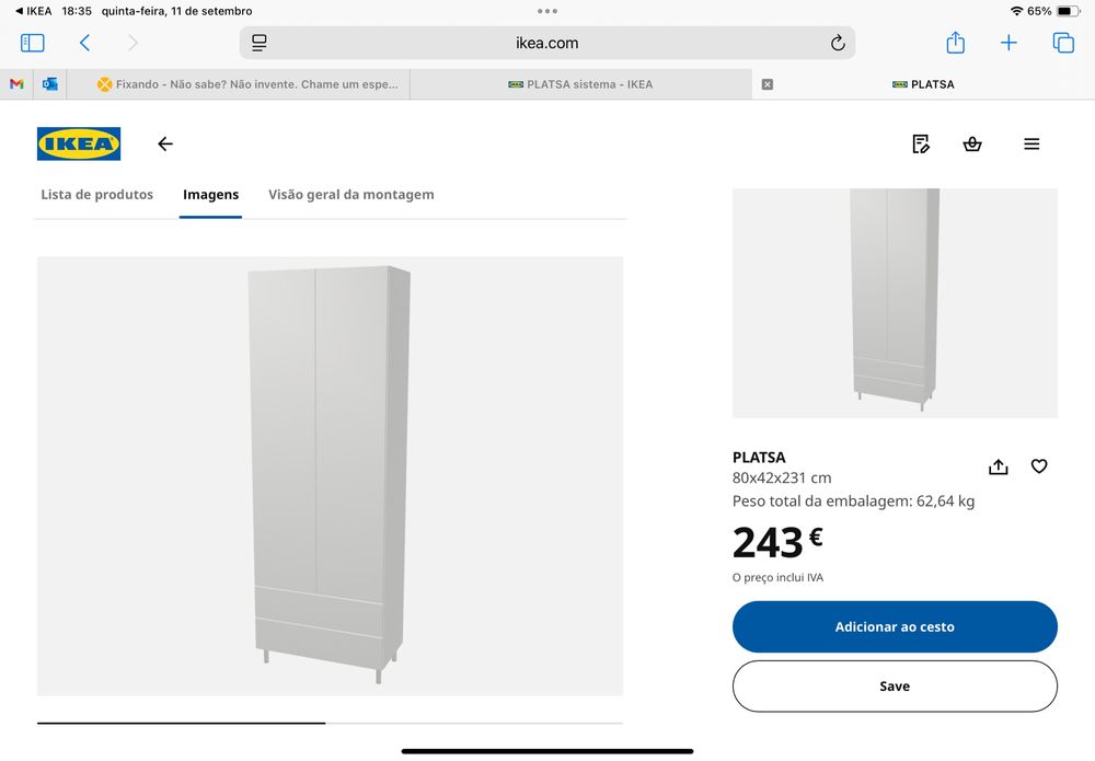 Roupeiro/Armário IKEA