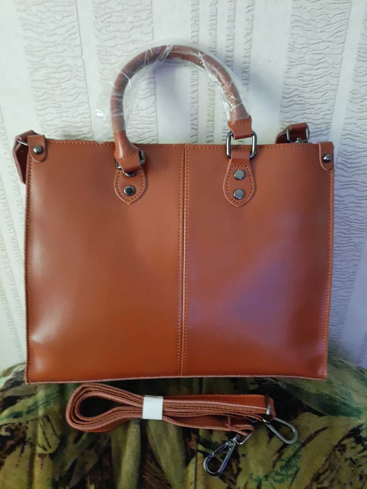 Жіноча сумка нова, Виготовлена з натуральної шкіри