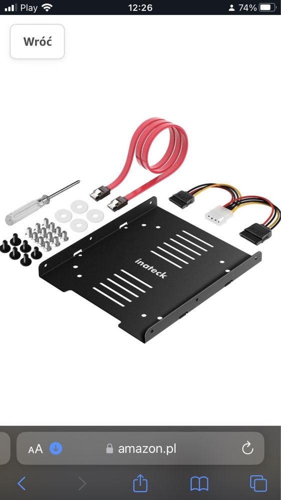 Obudowa dysku 2,5" INATECK SA04002 hdd sdd sata