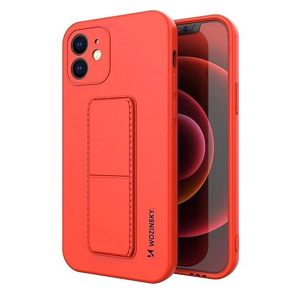 Wozinsky Kickstand Case silikonowe etui z podstawką iPhone Xs Max czer