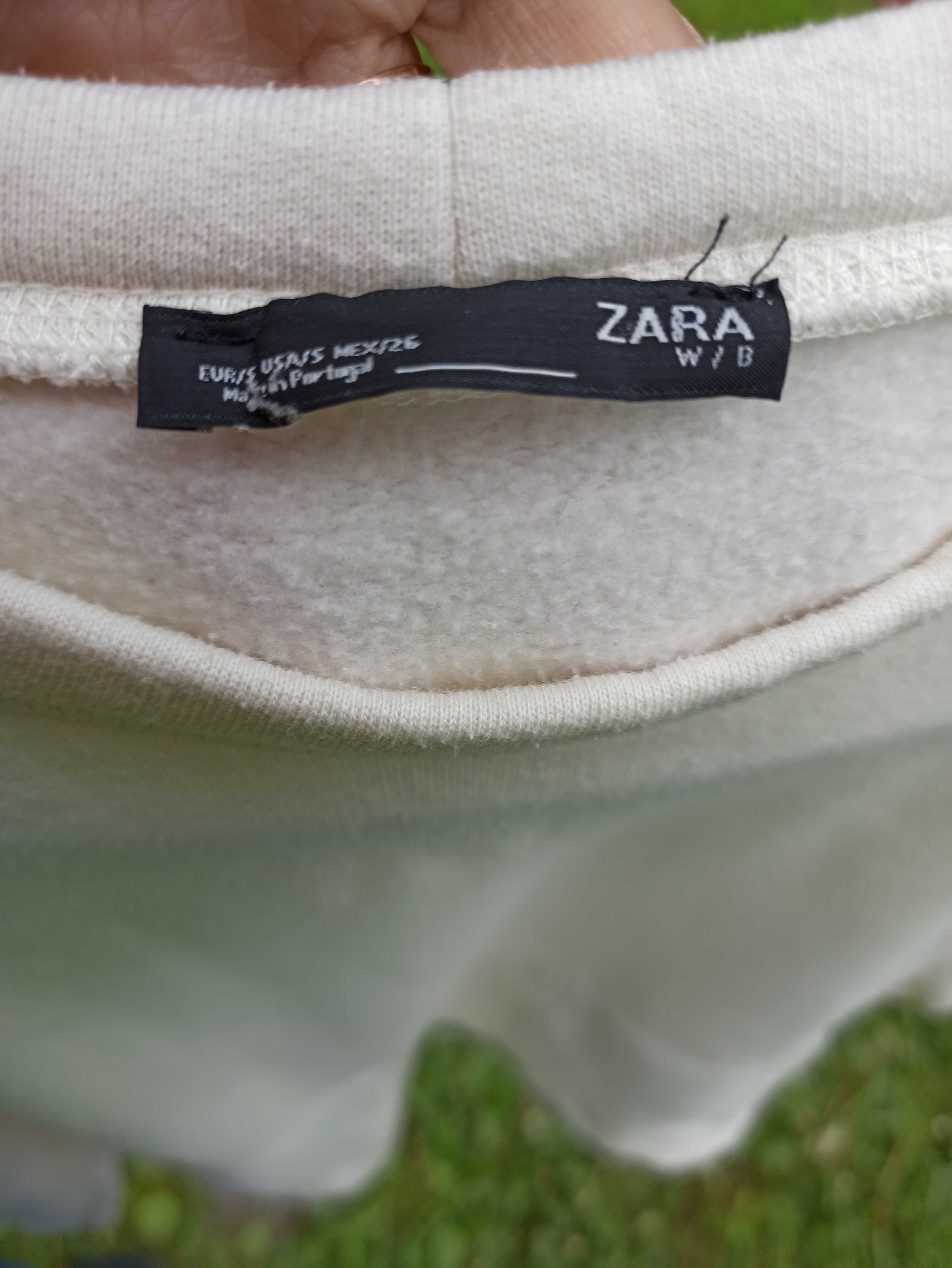 Beżowa bluza Zara dzianinowa M