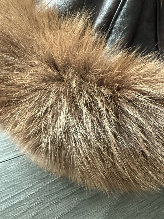 Czapka futro futrzana kozuch lis lisa jenot skorzana