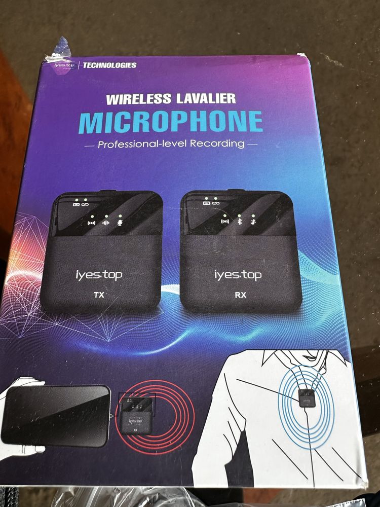 Бездротовий петличний мікрофон Iyes.Top Wireless Microphone YE0-002