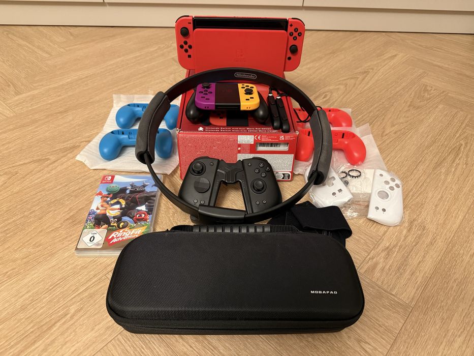 Mega zestaw | Konsola Nintendo Switch Oled 1.5 TB CFW + tona dodatków