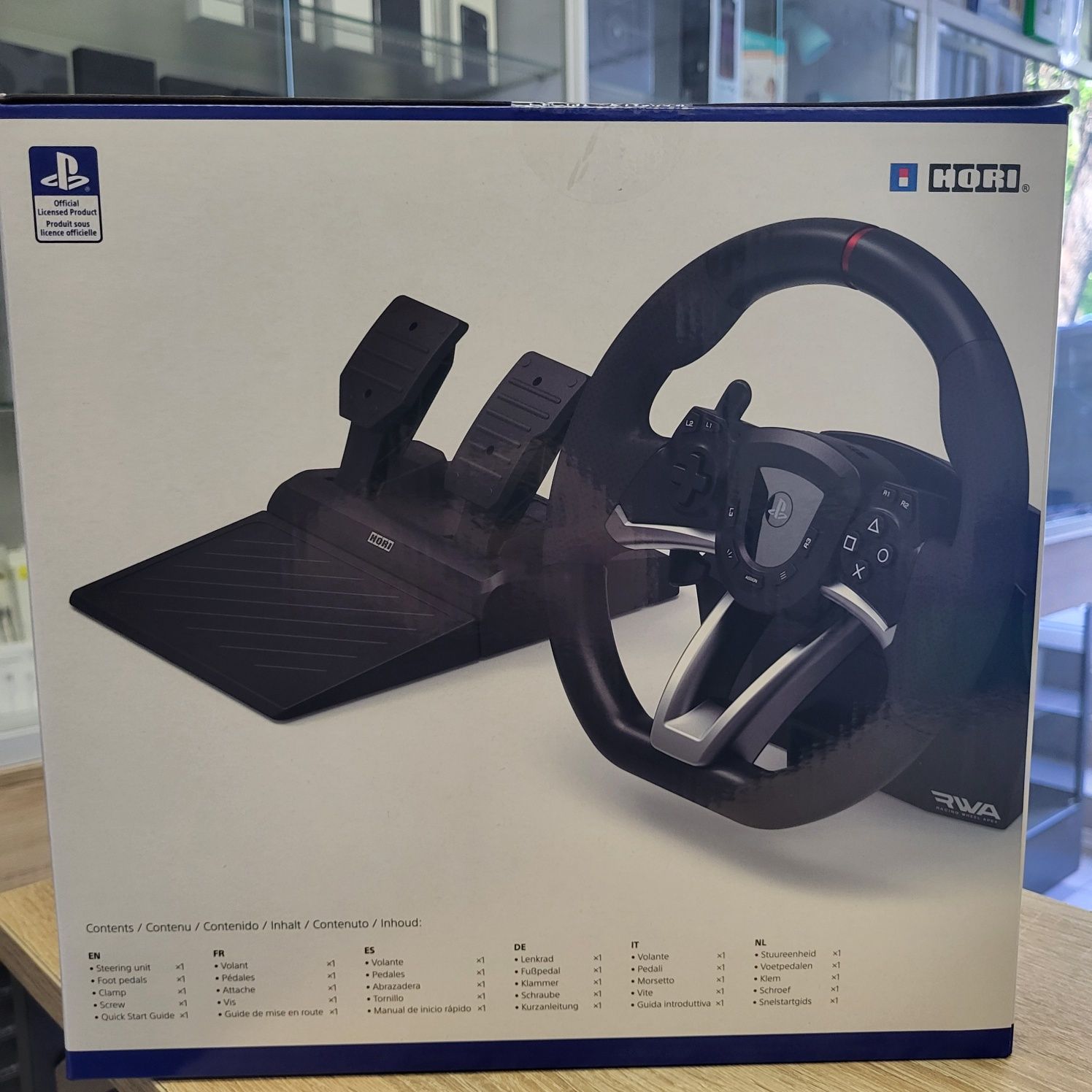 Комплект (кермо, педалі) Hori Racing Wheel APEX PS4/PS5/PC (SPF-004U)