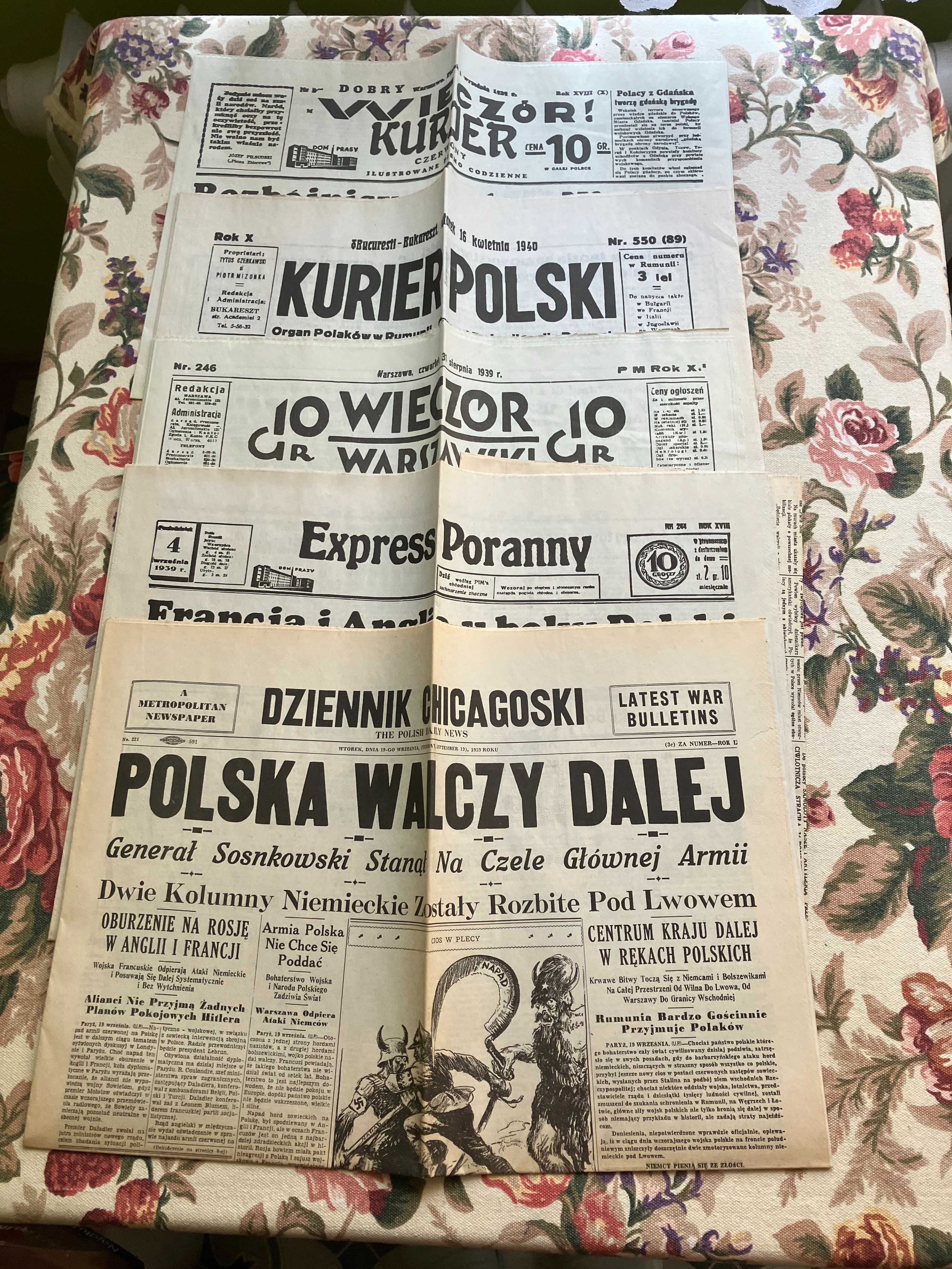 Kolekcja Gazety wojenne+plakaty+reprinty