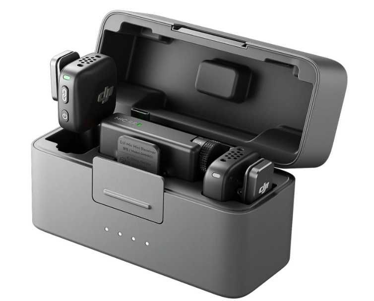 Радіосистема DJI Mic Mini (2TX + 1RX) + зарядний кейс.