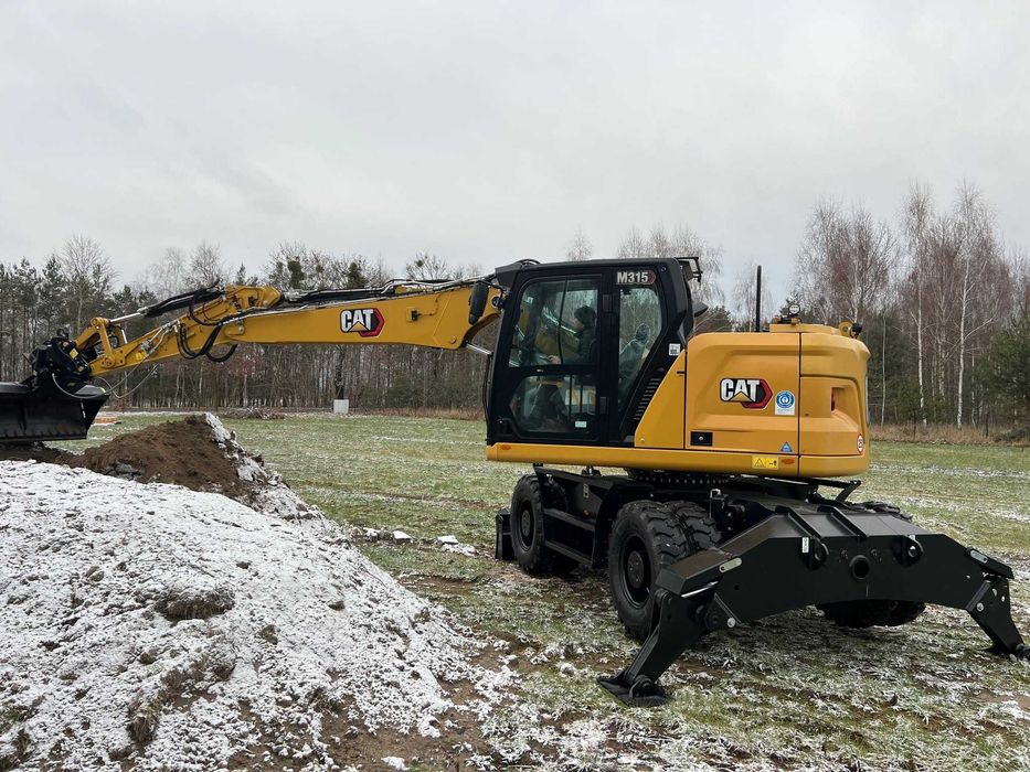 Usługi Koparką Cat M315, wykopy, fundamenty, melioracja, prace ziemne