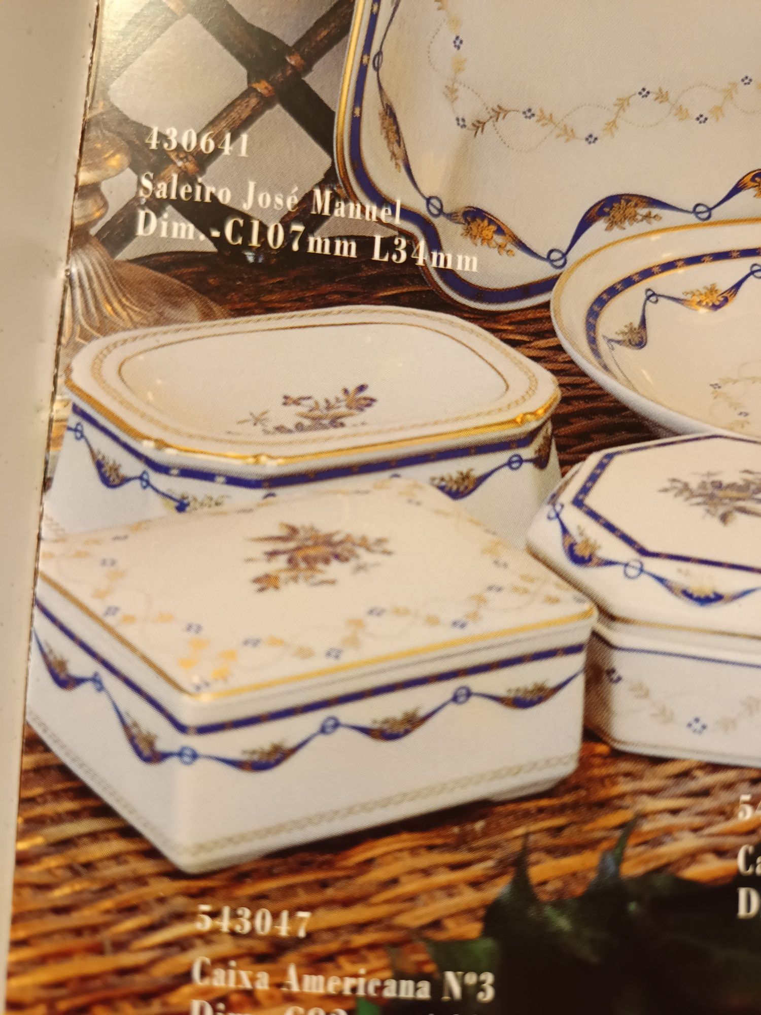 Vista Alegre caixa americana decoração Fontainbleau manufaturafa