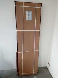 Drzwi prysznicowe wnękowe uchylne czarny mat EASY-IND-90 90x200cm NOWE